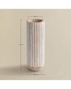 Savannah Stripes Statement Vase