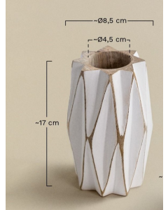 Sierra Diamond Carved Vase Big