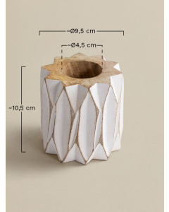 Sierra Diamond Carved Vase Small