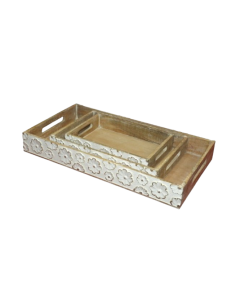 Daisy Meadow Wooden Tray - Medium