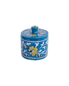 Blue Pottery Box with Lid